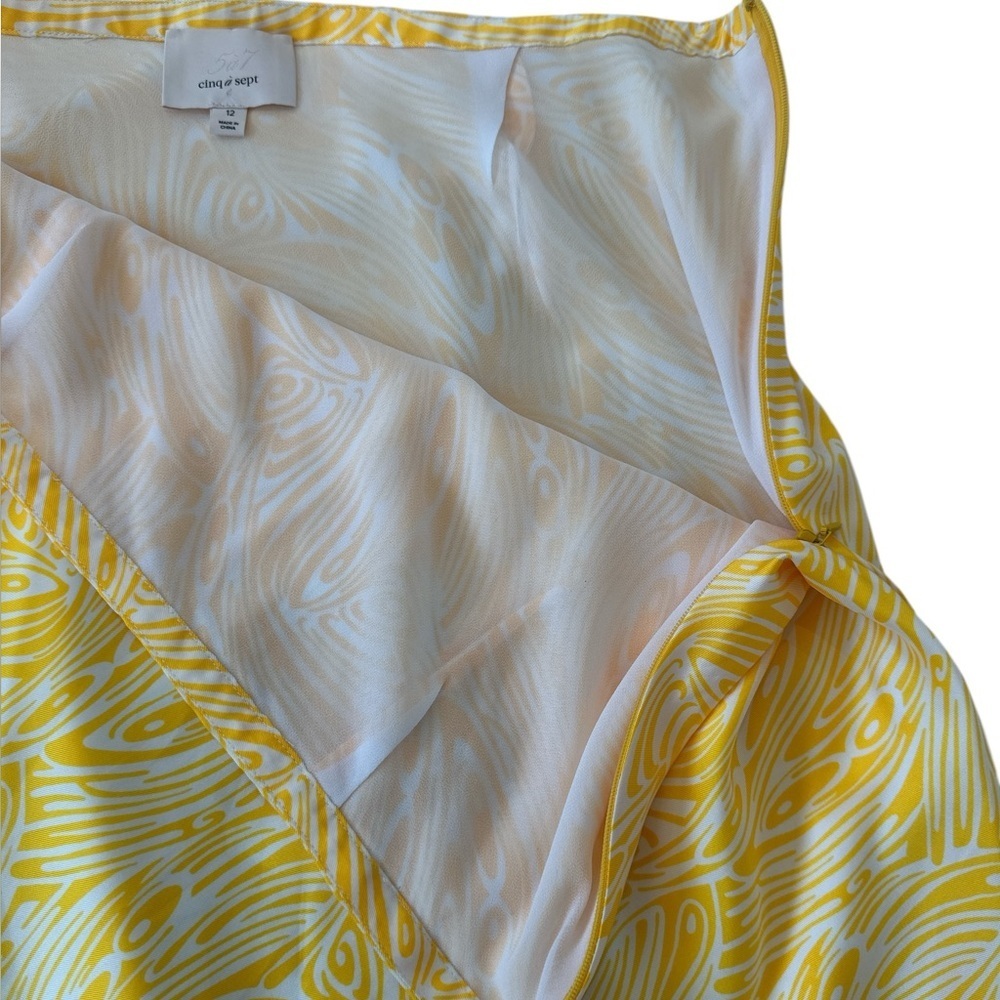 Cinq A Sept Valencia Printed Ruffle Midi Skirt - Picture 9 of 14